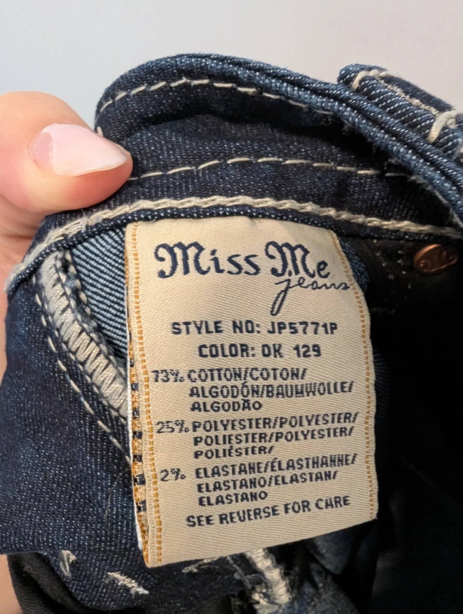 Image for Miss Me/Capris Jeans Sz 28