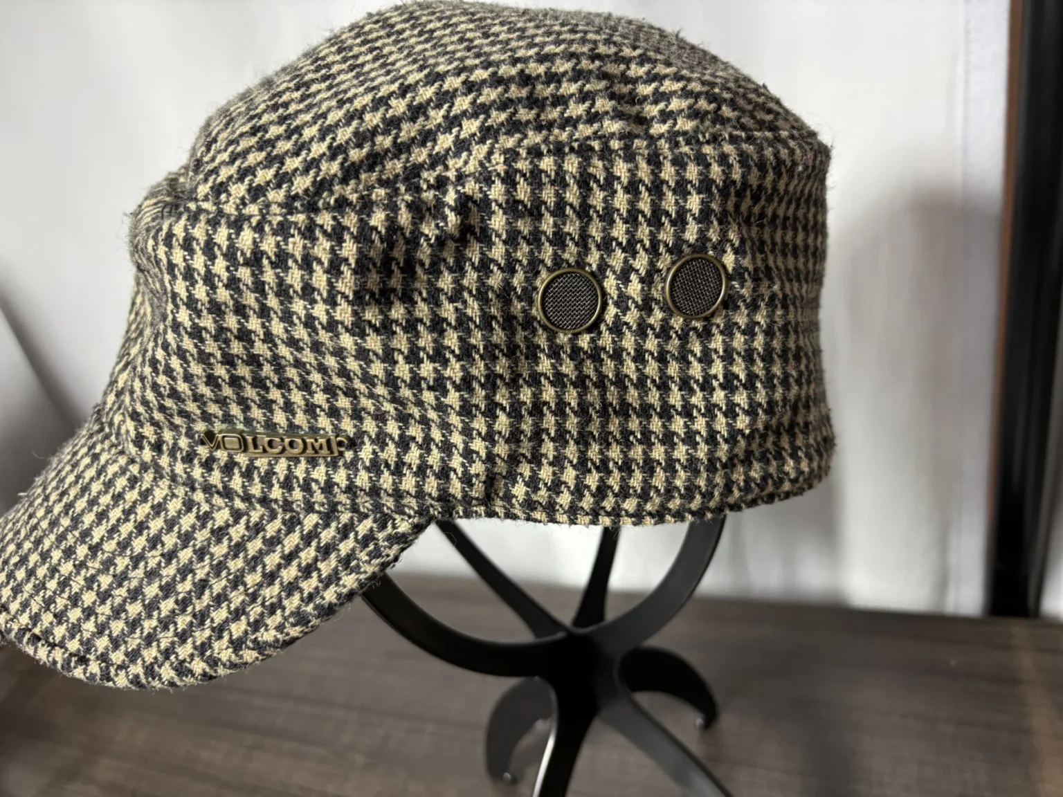 Image for Casquette Cadet Vintage Volcom Y2K - 50% Laine Pied-de-Poule - Taille