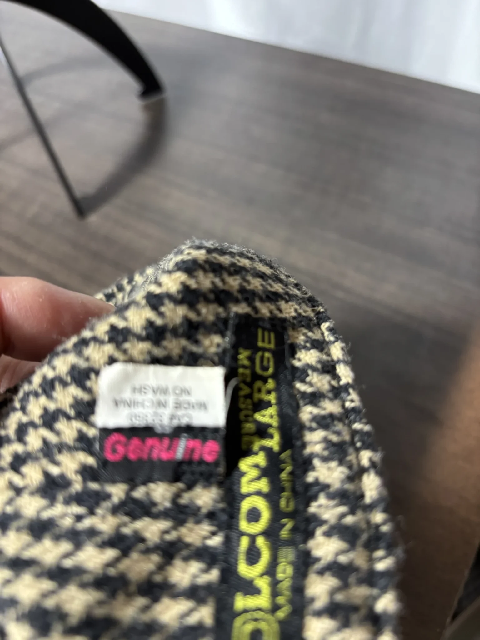 Image for Casquette Cadet Vintage Volcom Y2K - 50% Laine Pied-de-Poule - Taille