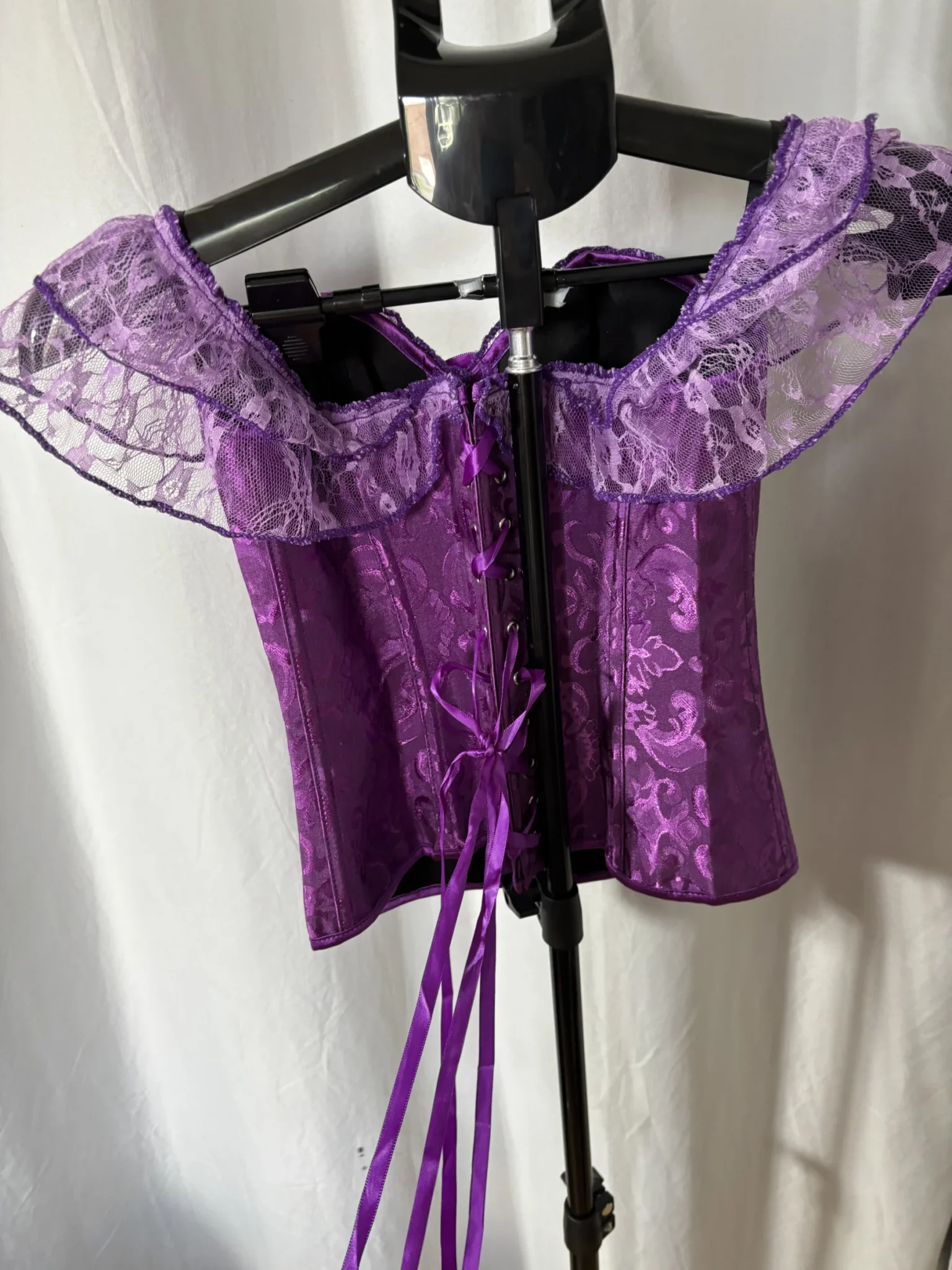 Image for Corset bustier violet style victorien / gothique - Taille S