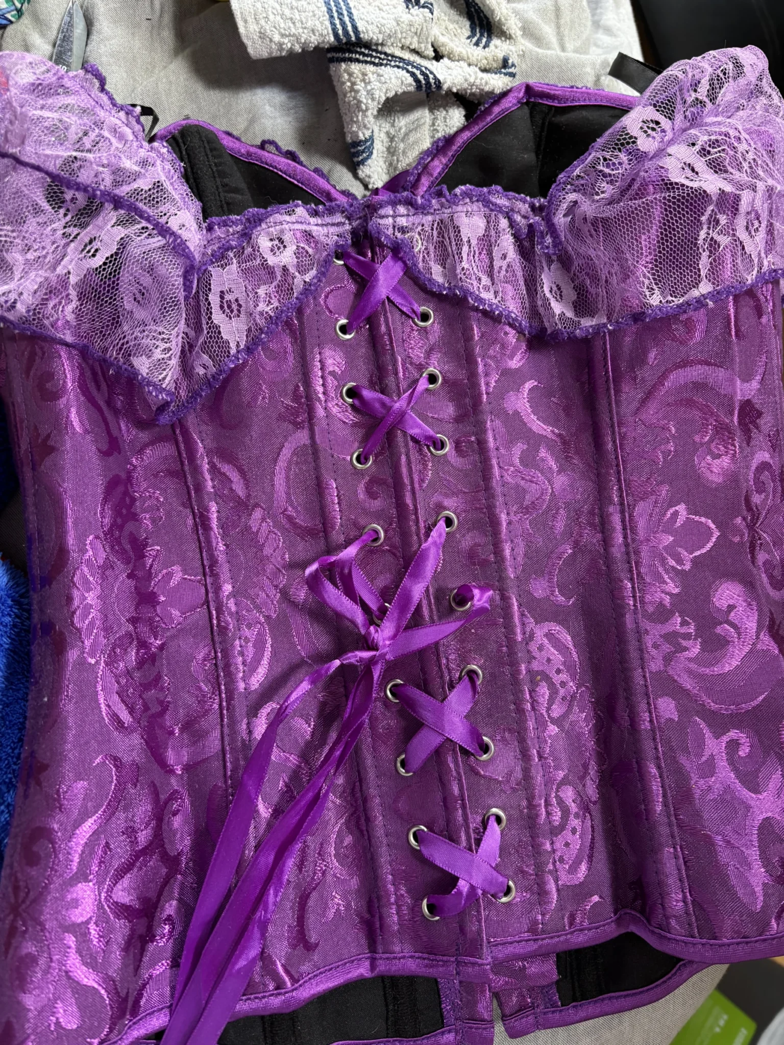 Image for Corset bustier violet style victorien / gothique - Taille S
