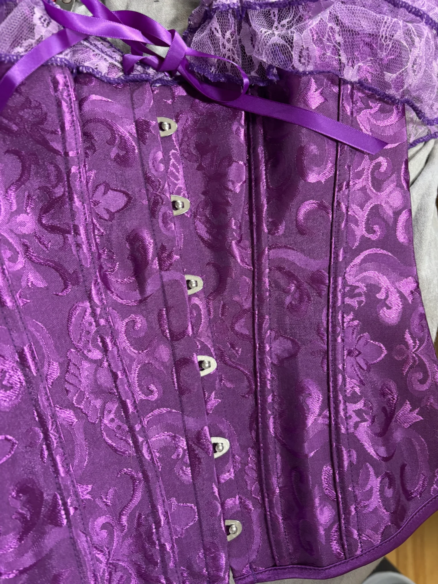 Image for Corset bustier violet style victorien / gothique - Taille S