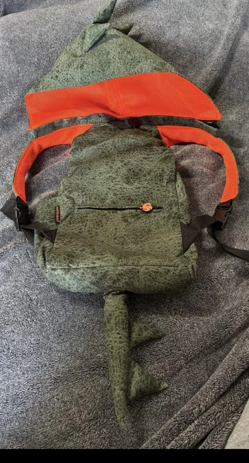 Image for Sac à dos dinosaure 3D avec capuche intégrée – Marque Morikukko (Enfant)