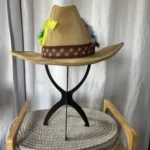 Featured thumbnail for BECO Vintage Western Cowboy Hat – Custom Boho Style – Size M (7 - 7 1/8)