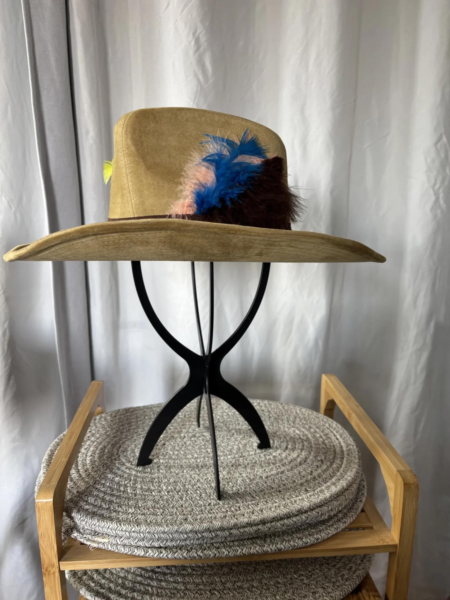 Image for BECO Vintage Western Cowboy Hat – Custom Boho Style – Size M (7 - 7 1/8)