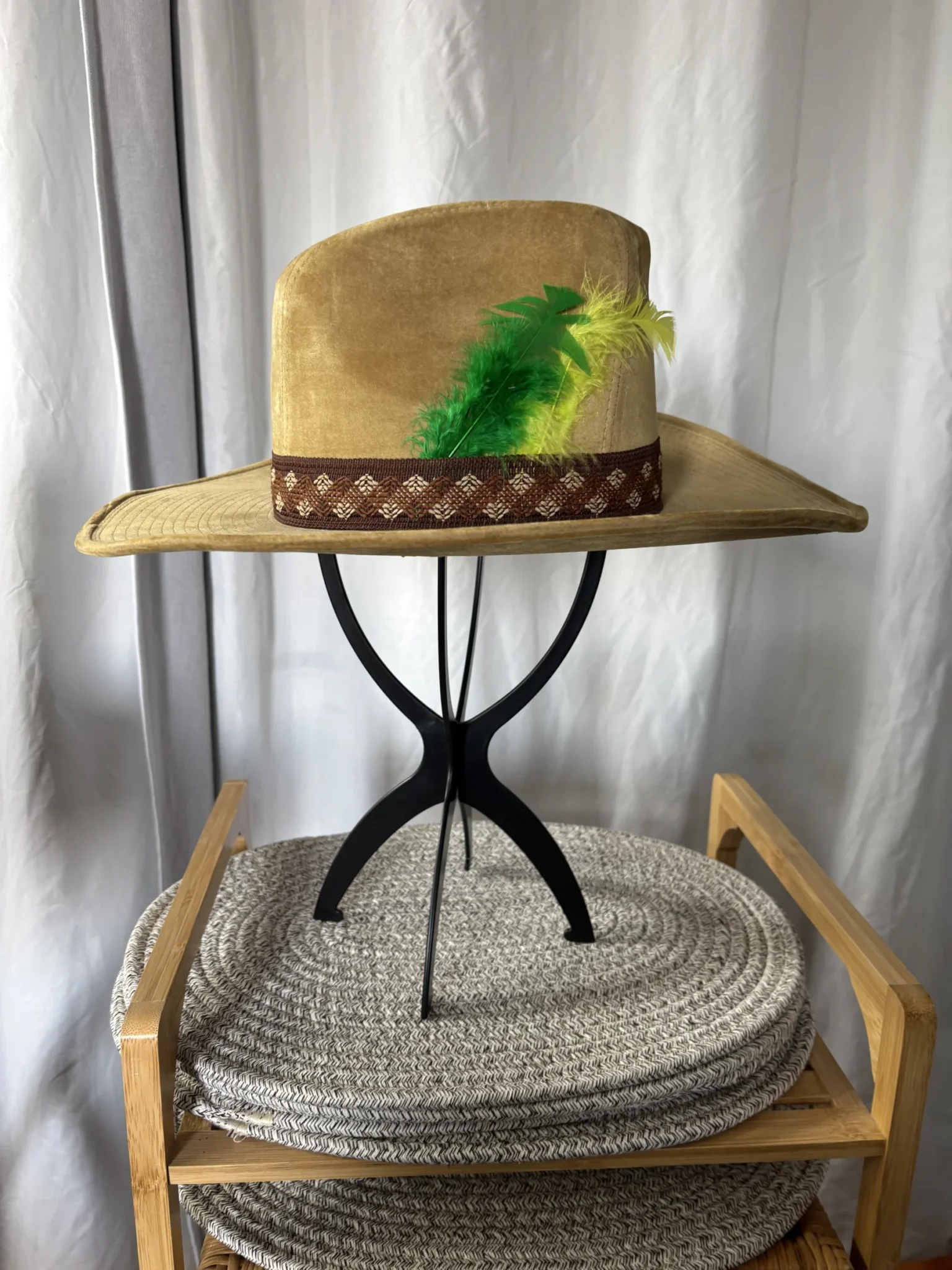 Image for BECO Vintage Western Cowboy Hat – Custom Boho Style – Size M (7 - 7 1/8)