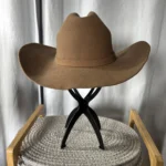 Thumbnail for Vintage Brown Cowboy Hat – Sarah Coventry (56 cm)