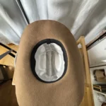 Thumbnail for Vintage Brown Cowboy Hat – Sarah Coventry (56 cm)