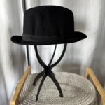 Thumbnail for Titre : Chapeau Feutre Noir Vintage Gordon Supercraft - Taille M (57)