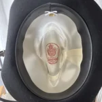 Thumbnail for Titre : Chapeau Feutre Noir Vintage Gordon Supercraft - Taille M (57)
