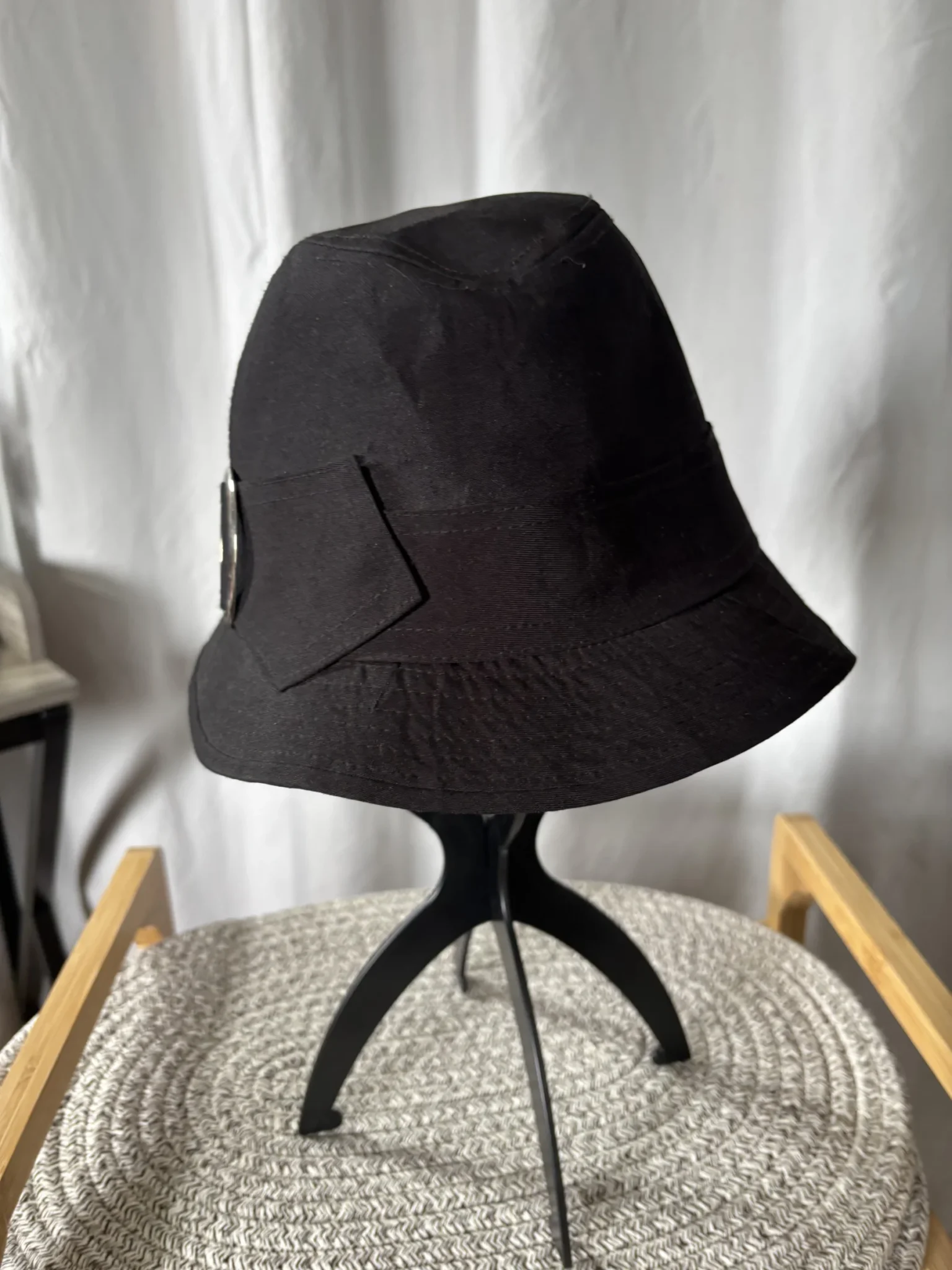 Image for Chapeau Bob Noir Vintage Y2K - La Senza Girl (Taille Unique / 22")