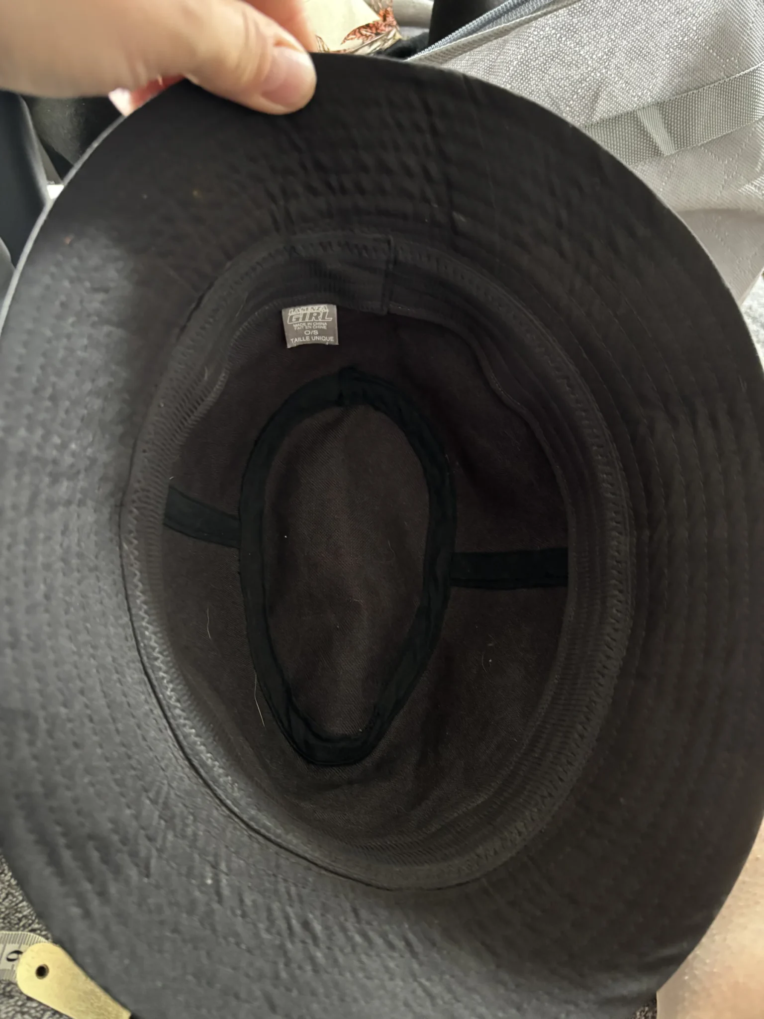 Image for Chapeau Bob Noir Vintage Y2K - La Senza Girl (Taille Unique / 22")