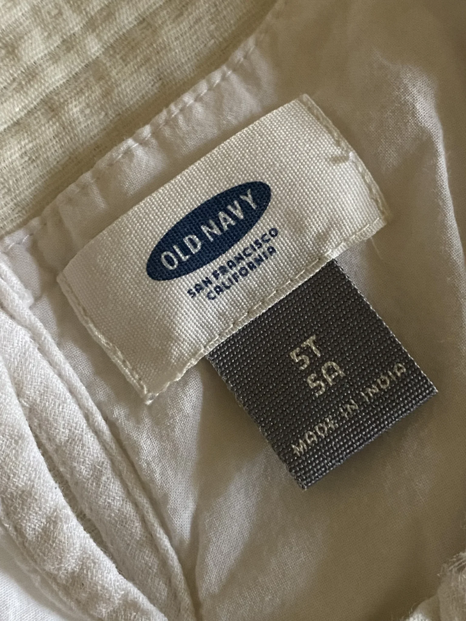 Image for T-shirt blanc 5 ans Old Navy