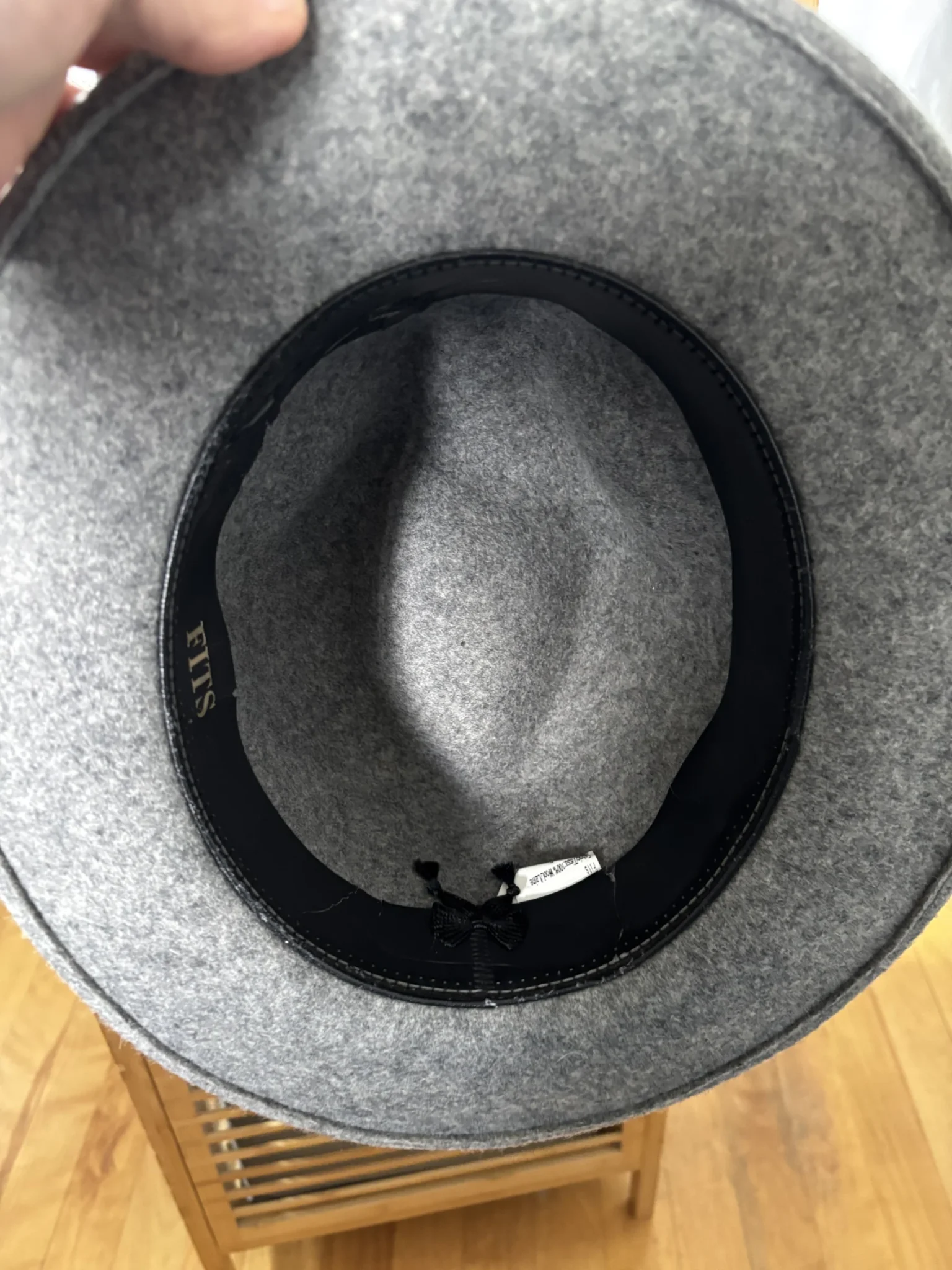 Image for Chapeau Fedora 100% Laine Parkhurst – Gris avec Plumes – Taille S (Petit)