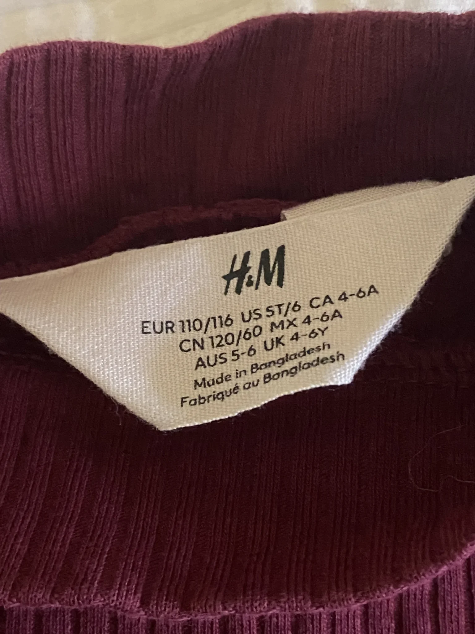 Image for Plum-coloured jumper, ages 4–6, H&M