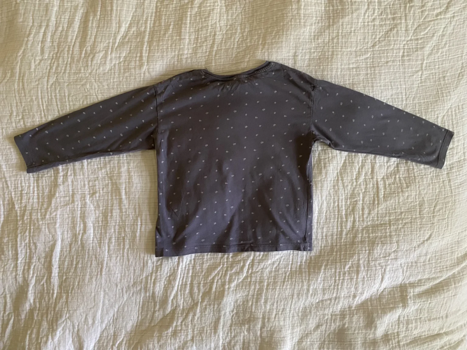 Image for Grey floral print jumper, ages 4–6, H&M