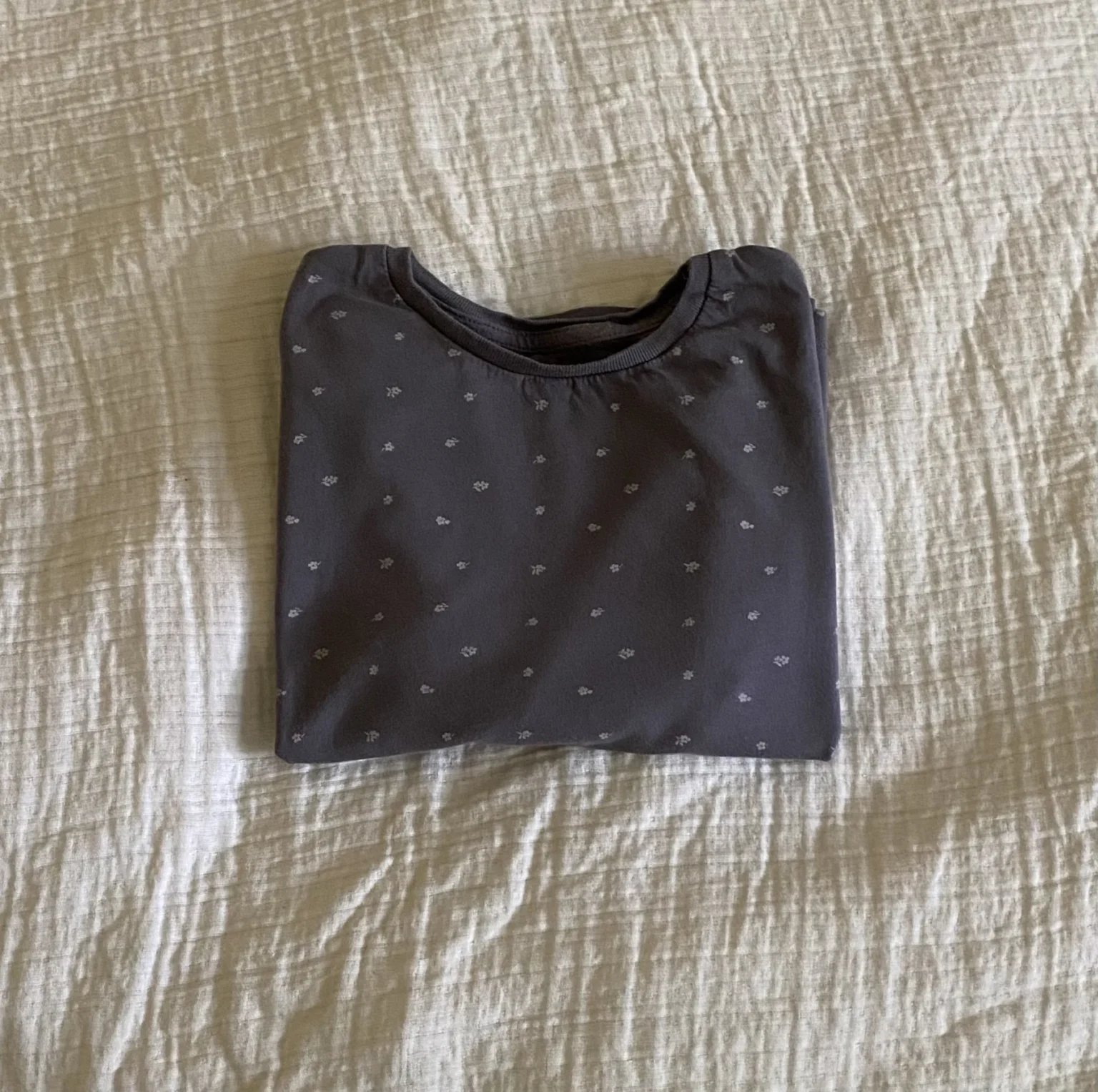 Image for Grey floral print jumper, ages 4–6, H&M