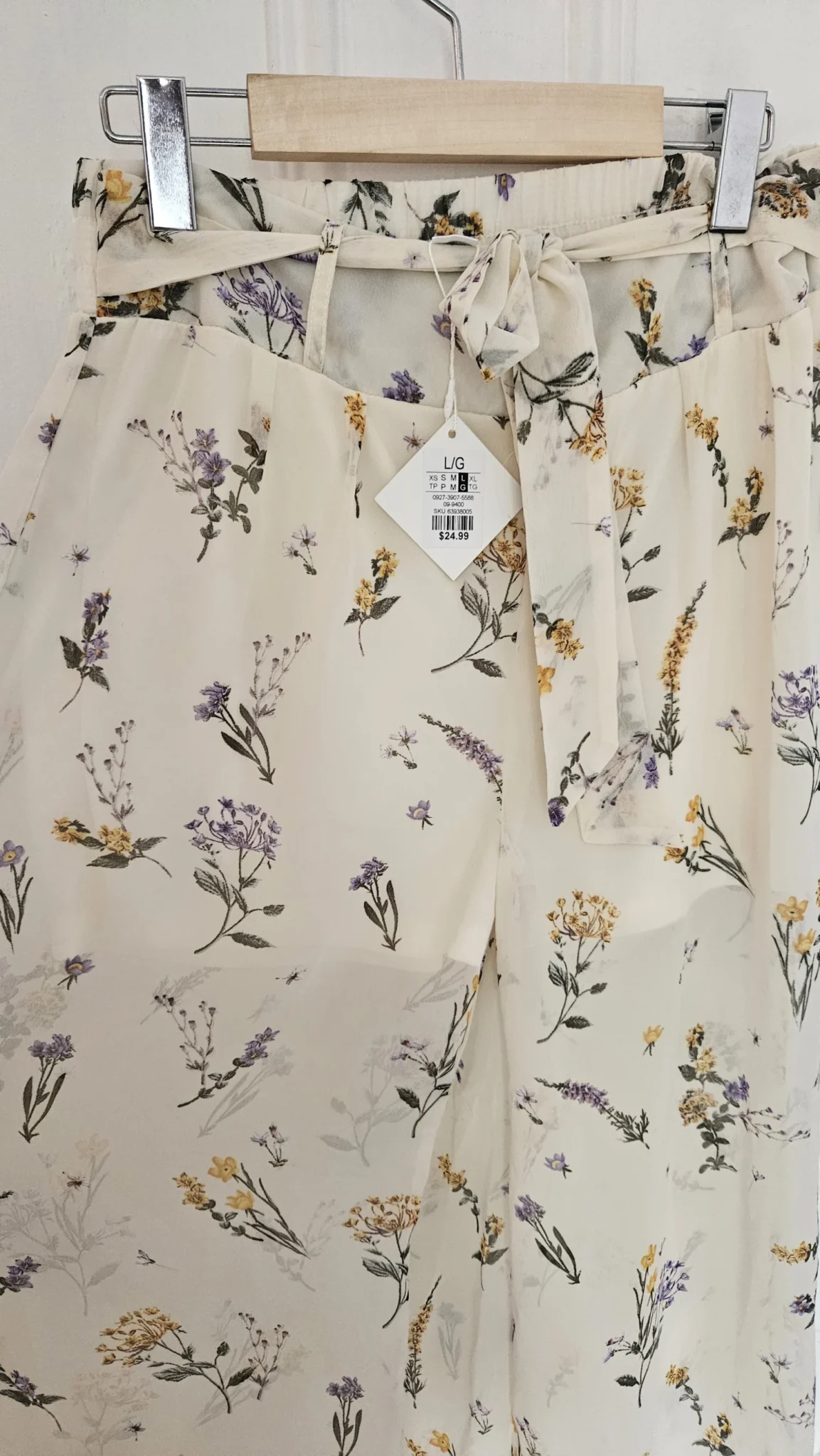 Image for Pantalon été évasé jambe large style boho