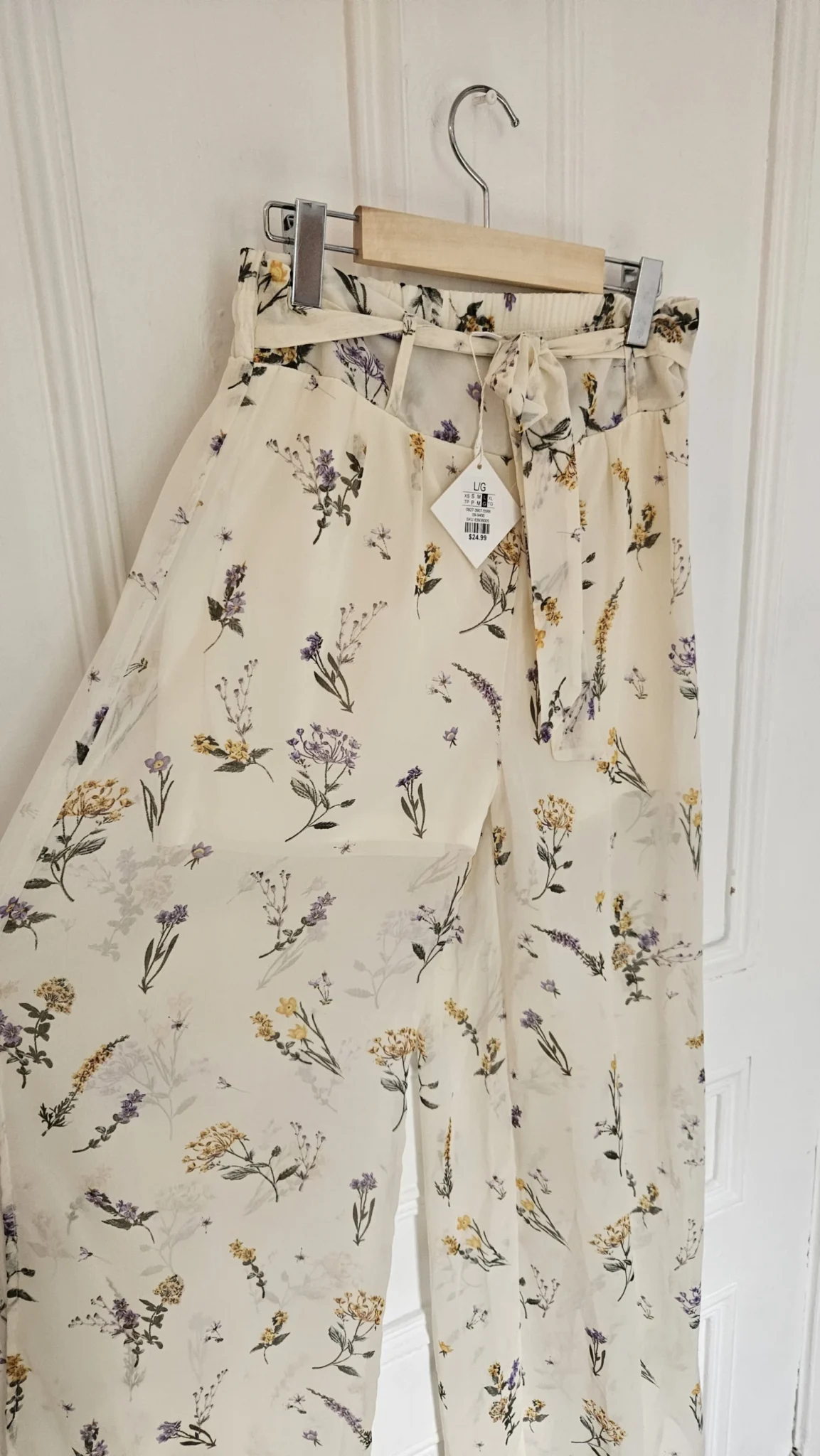Image for Pantalon été évasé jambe large style boho