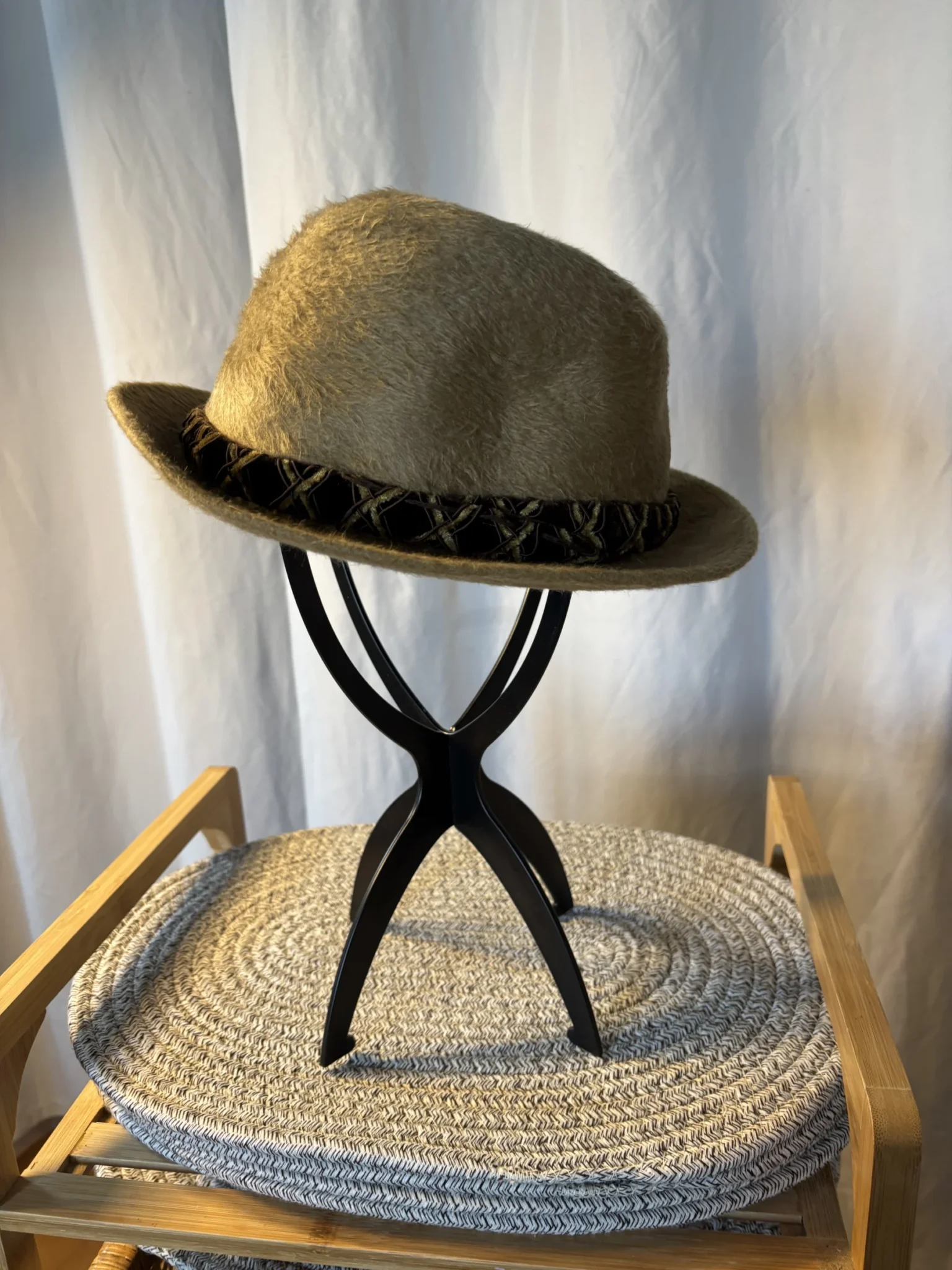 Image for Vintage Lee Executive Canadian Beaver Fur Felt Hat Size 7 1/8 - De Launière Montréal