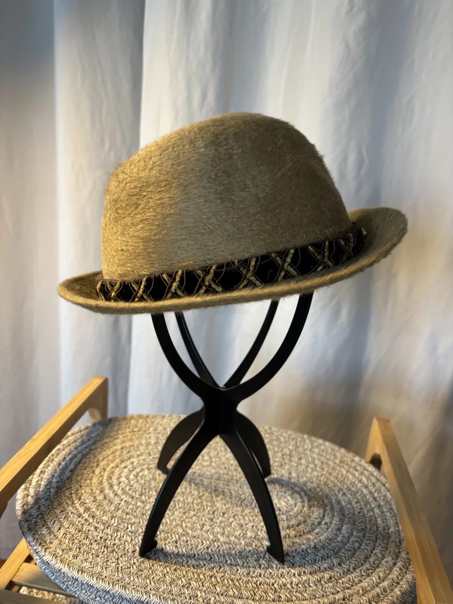 Image for Vintage Lee Executive Canadian Beaver Fur Felt Hat Size 7 1/8 - De Launière Montréal