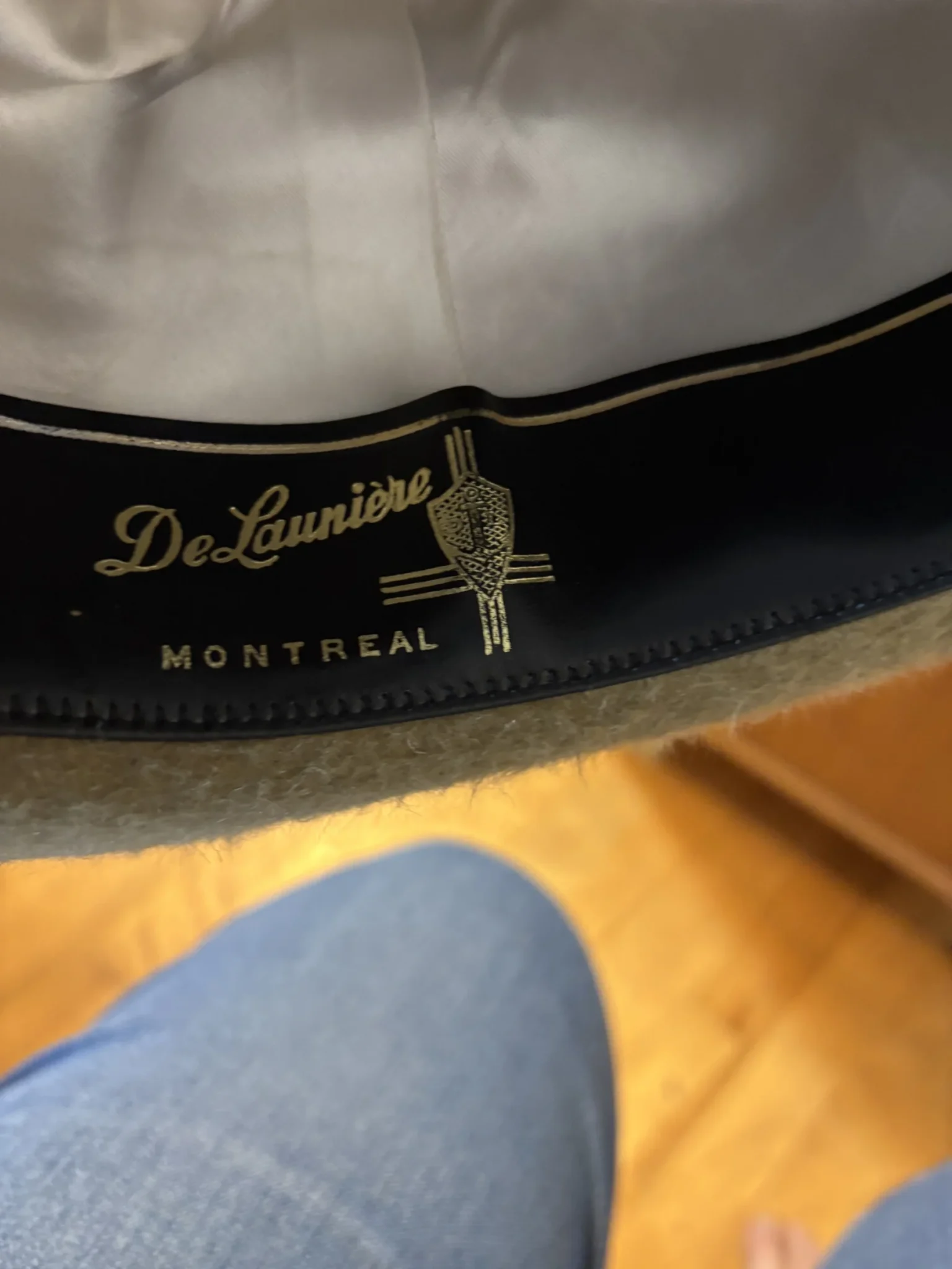 Image for Vintage Lee Executive Canadian Beaver Fur Felt Hat Size 7 1/8 - De Launière Montréal