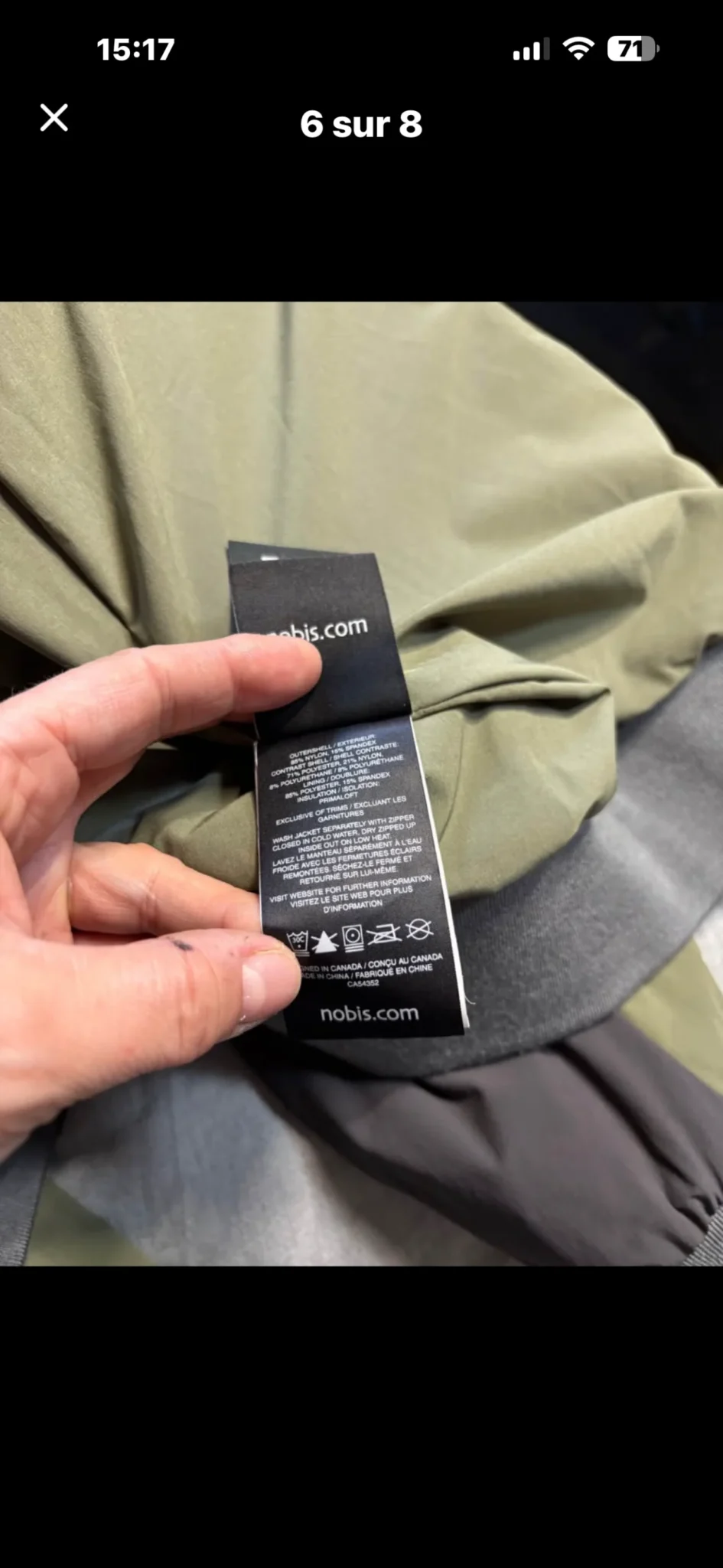 Image for Veste Bomber Nobis x Serge Ibaka (Édition Limitée) - Taille S/P - AUTHENTIQUE