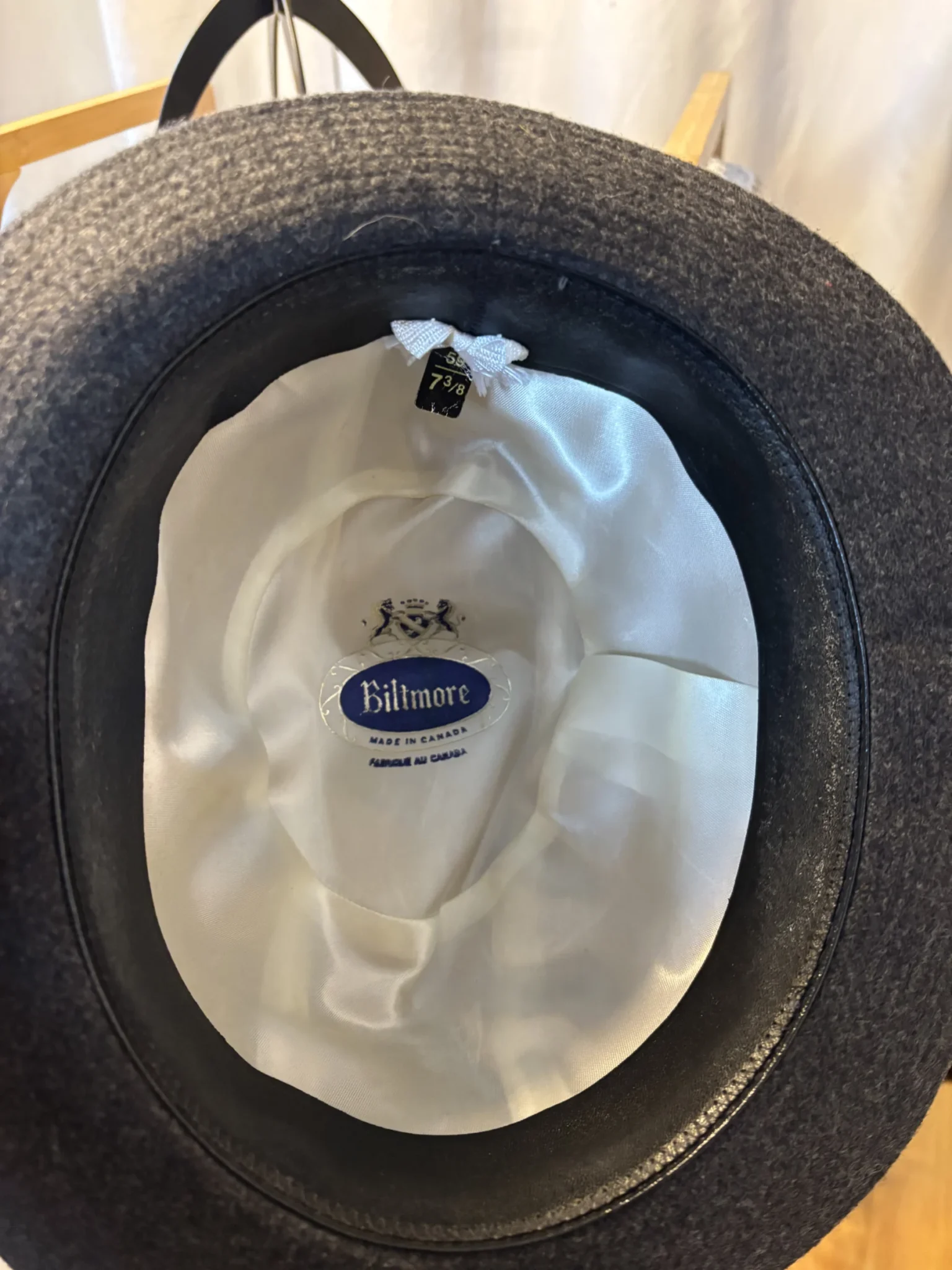 Image for Chapeau Fedora Vintage Biltmore - Fabriqué au Canada - Taille 59 (7 %)
