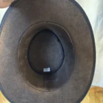 Thumbnail for Chapeau Outback Australien en cuir marron - 57 cm