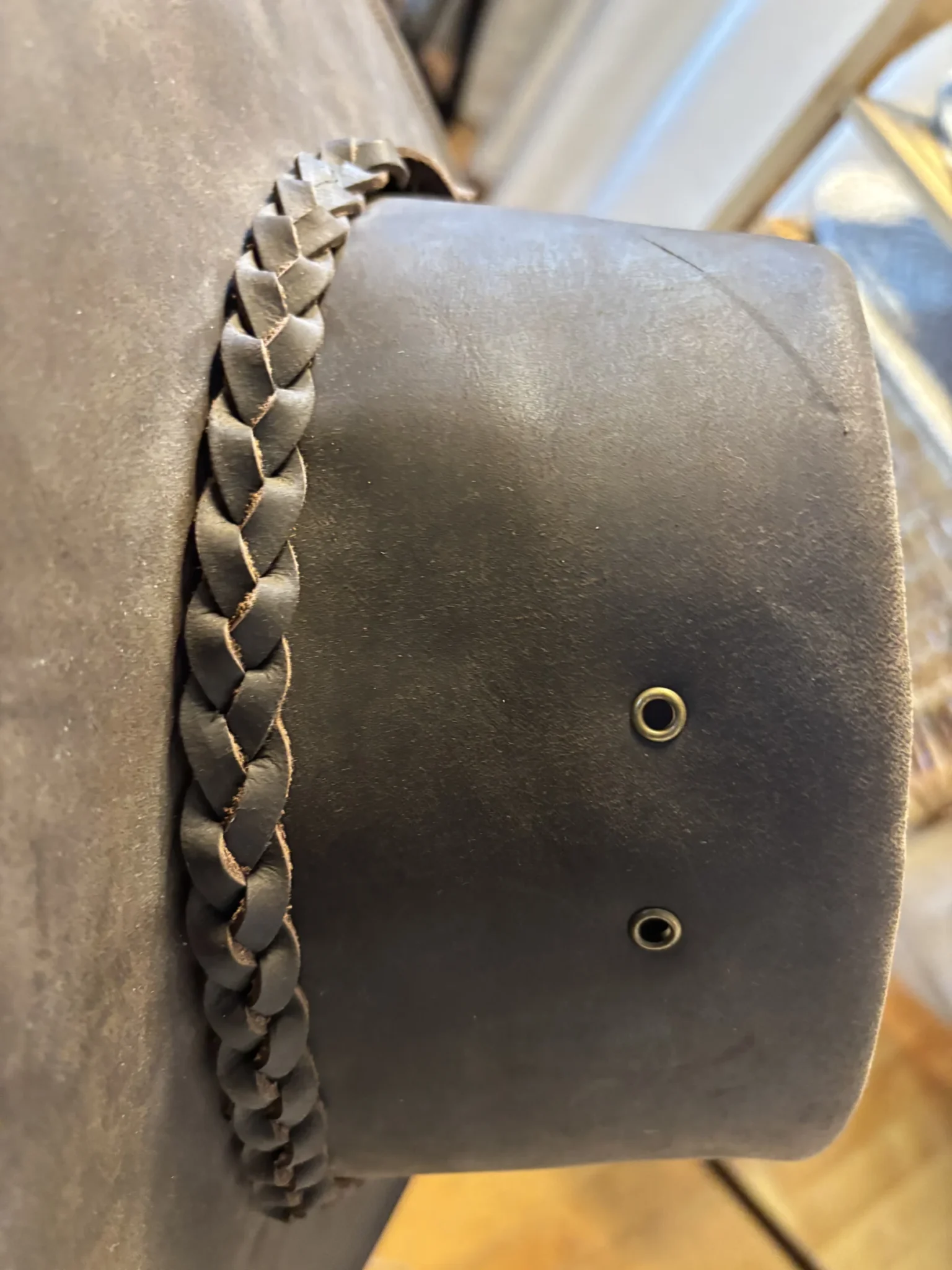 Image for Chapeau Outback Australien en cuir marron - 57 cm