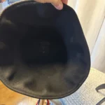 Thumbnail for Chapeau Cloche Vintage en Feutre de Laine Noir - Marque Américaine Bollman (Taille 22" / M)