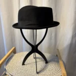 Thumbnail for Chapeau Fedora Noir en Laine « Le 31 » (Simons) - Fabriqué en Italie - Taille M/ 57