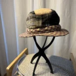 Thumbnail for Authentique Chapeau de Marche Irlandais en Tweed Donegal Vintage - Taille M (100% Laine)