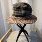 Thumbnail for Authentique Chapeau de Marche Irlandais en Tweed Donegal Vintage - Taille M (100% Laine)