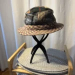 Thumbnail for Authentique Chapeau de Marche Irlandais en Tweed Donegal Vintage - Taille M (100% Laine)