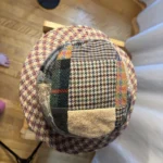 Thumbnail for Authentique Chapeau de Marche Irlandais en Tweed Donegal Vintage - Taille M (100% Laine)