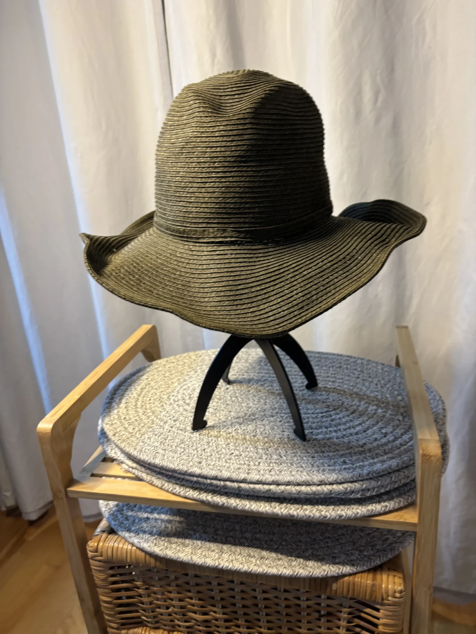 Image for Chapeau de Plage Souple Bijoux Terner - Vert Olive (22")