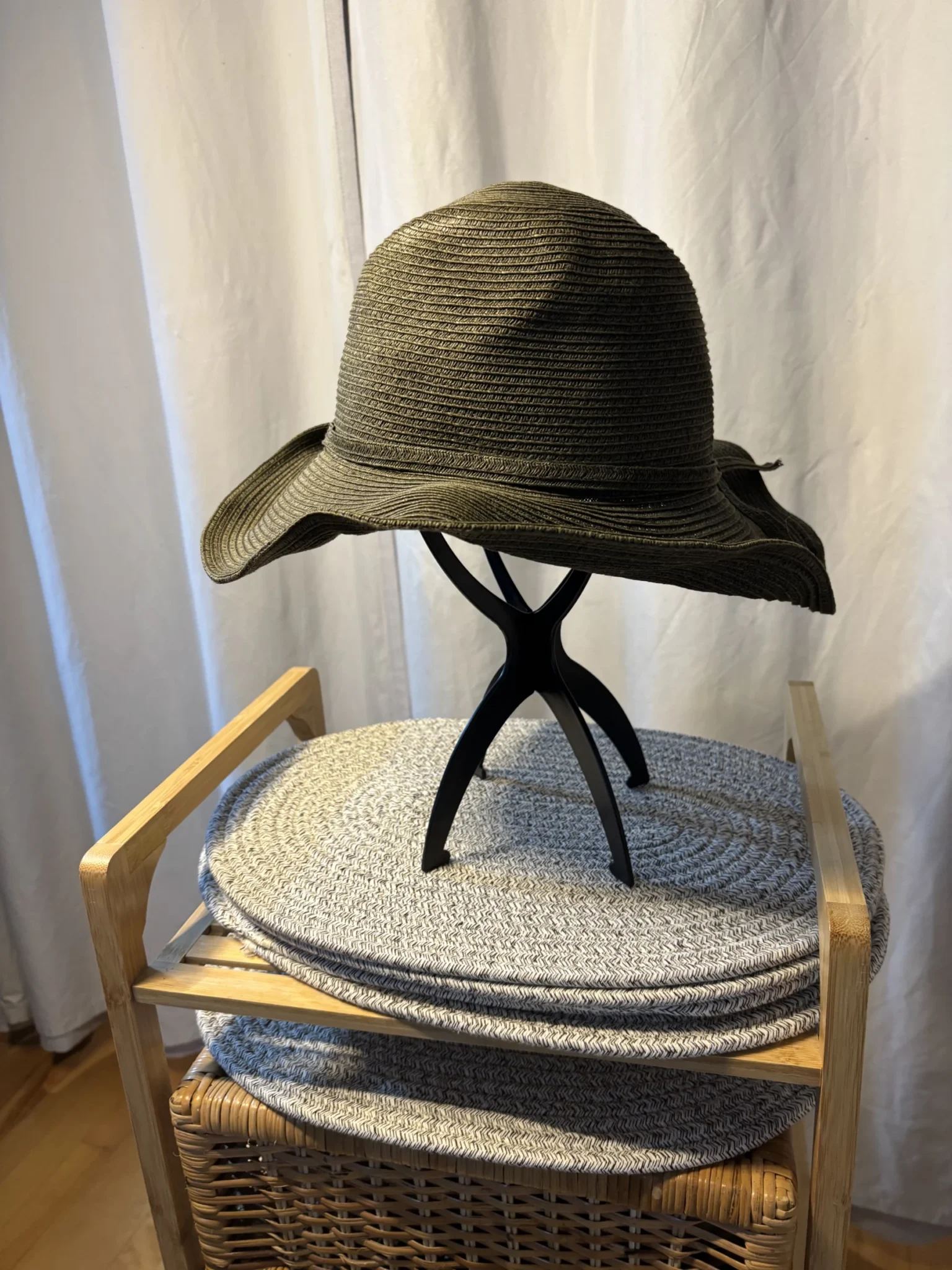 Image for Chapeau de Plage Souple Bijoux Terner - Vert Olive (22")
