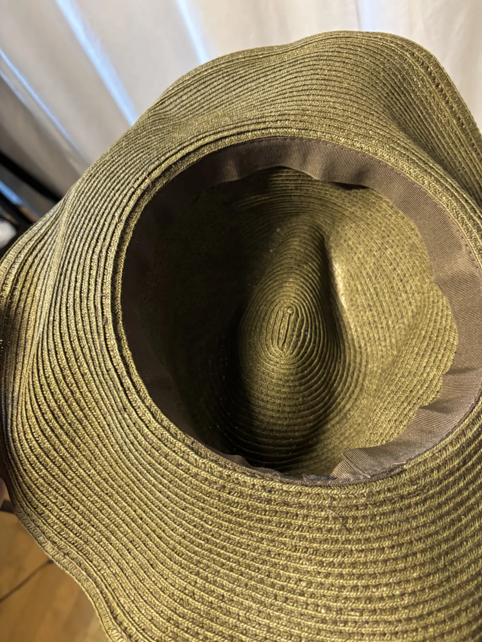 Image for Chapeau de Plage Souple Bijoux Terner - Vert Olive (22")