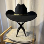Thumbnail for Chapeau de Cowboy Western Noir - Fabriqué au Mexique - Taille S (SM)