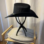 Thumbnail for Chapeau de Cowboy Western Noir - Fabriqué au Mexique - Taille S (SM)