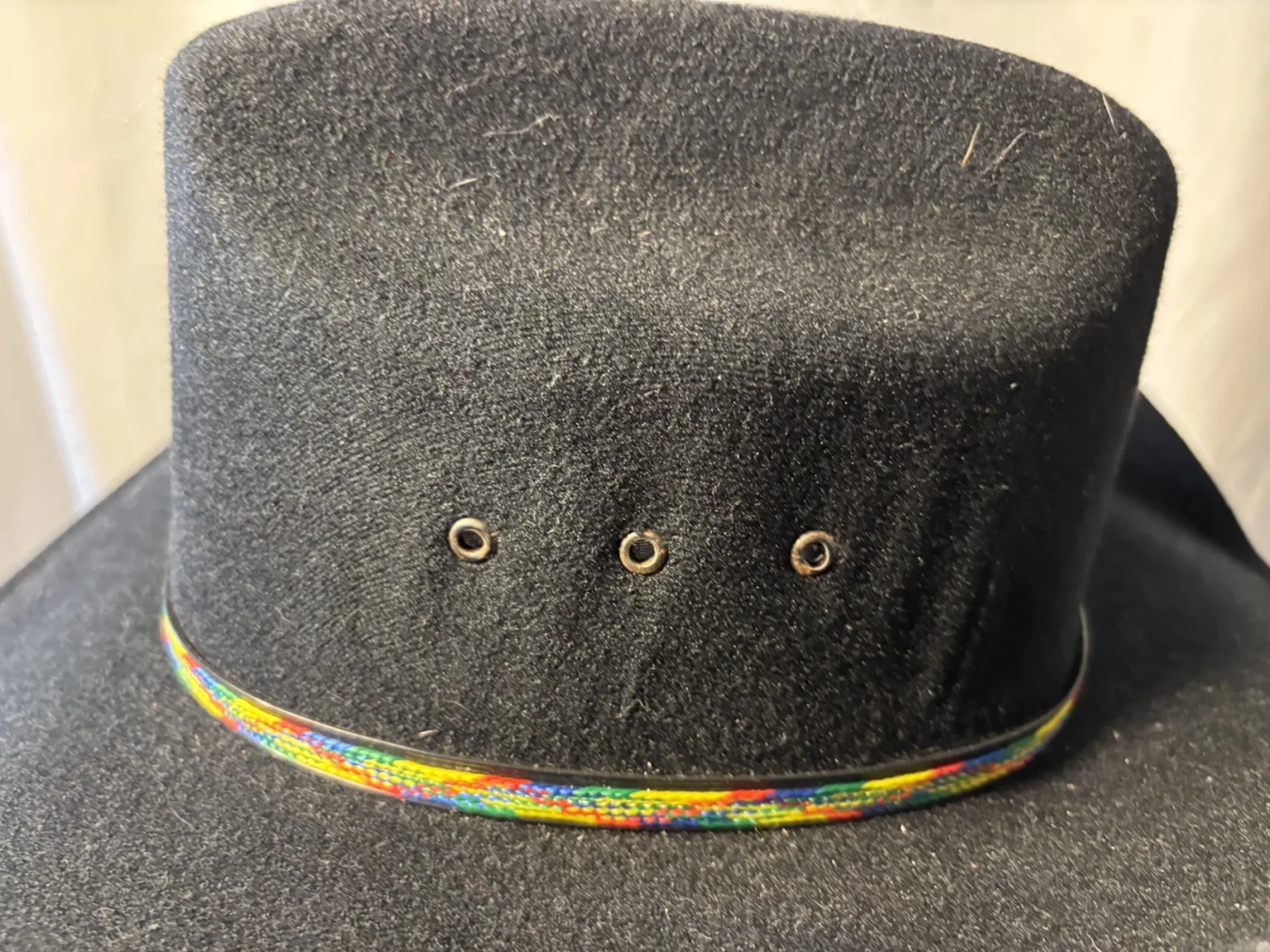 Image for Chapeau de Cowboy Western Noir - Fabriqué au Mexique - Taille S (SM)