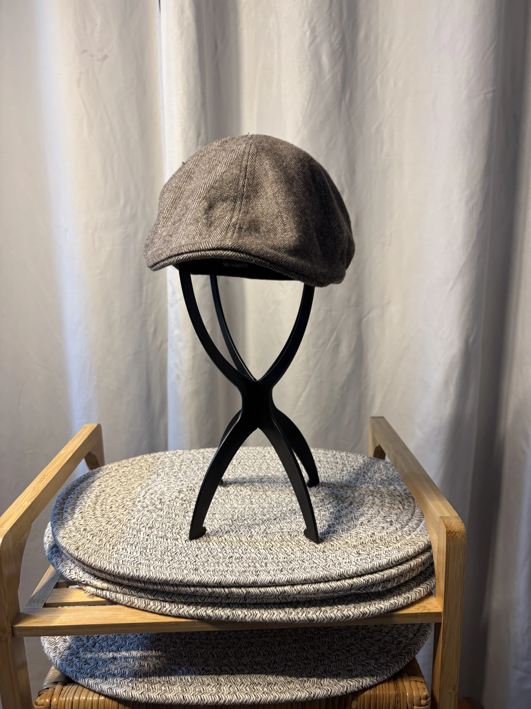 Casquette Gavroche Vintage London Fog Tweed de Coton XL *Autre seconde main