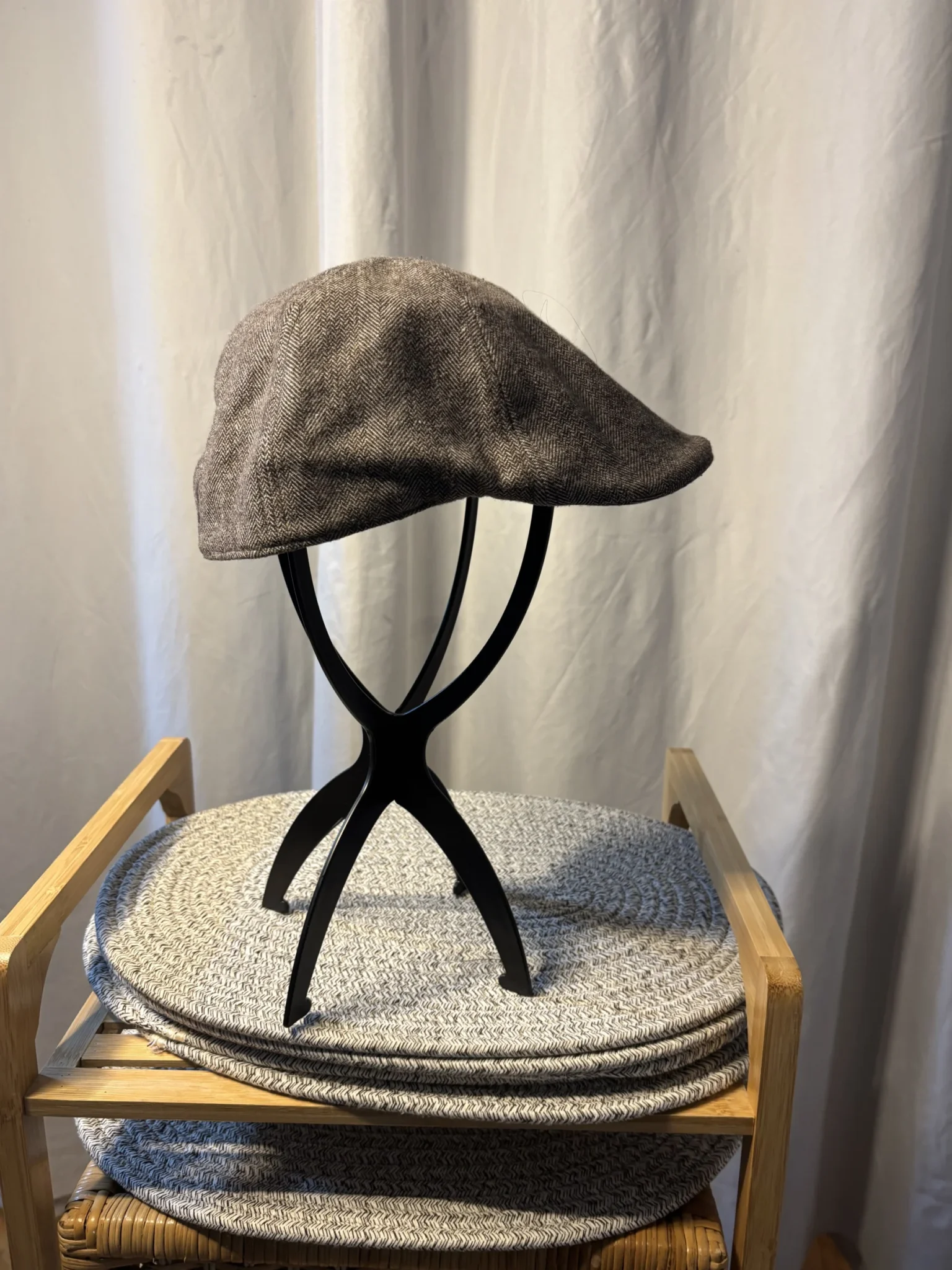 Image for Casquette Gavroche Vintage London Fog Tweed de Coton XL