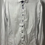 Featured thumbnail for Chemise habillée premium Au Noir - Blanche à micro-pois - Taille 5 / xl