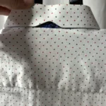 Thumbnail for Chemise habillée premium Au Noir - Blanche à micro-pois - Taille 5 / xl