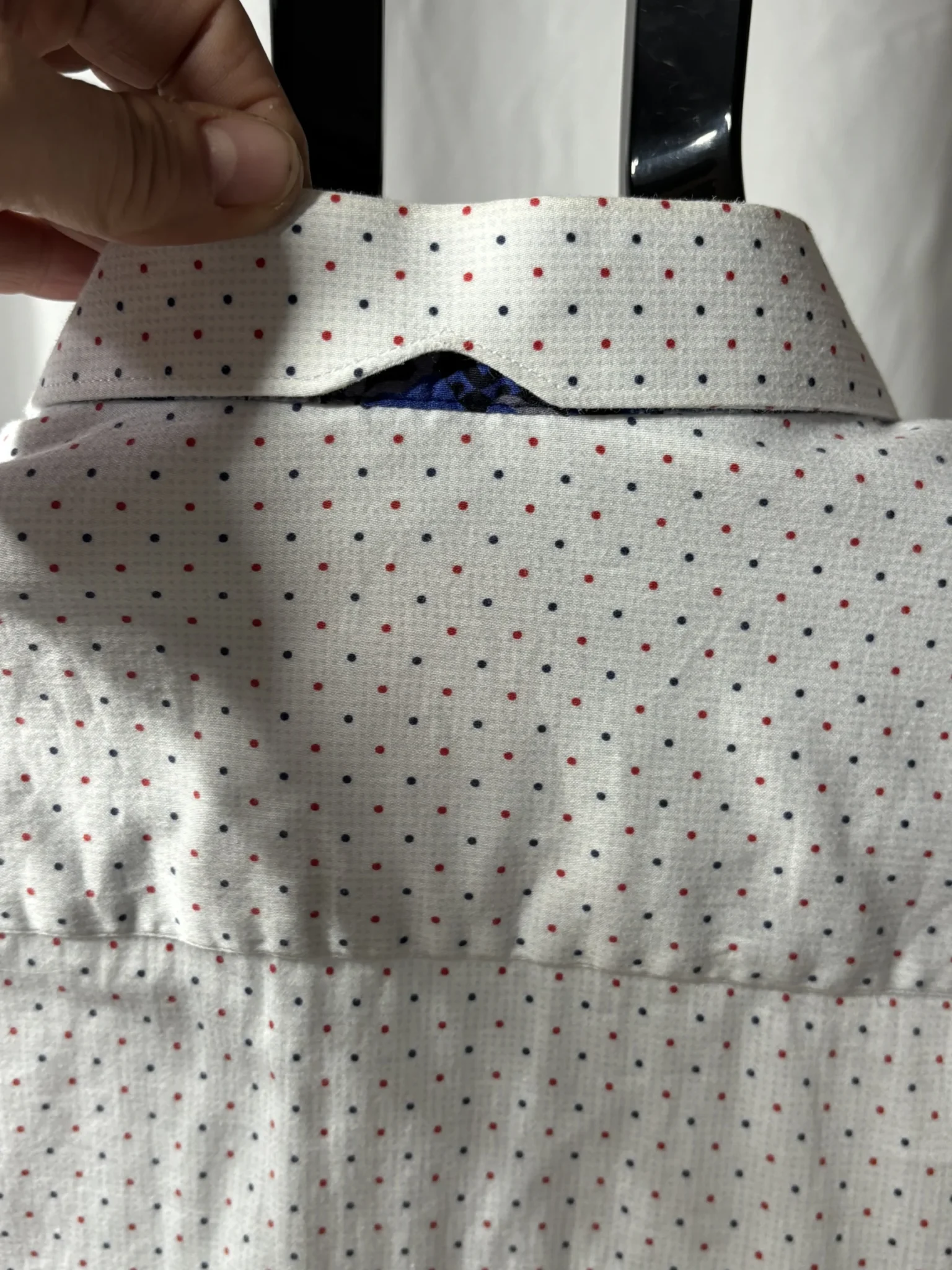 Image for Chemise habillée premium Au Noir - Blanche à micro-pois - Taille 5 / xl