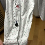 Thumbnail for Chemise habillée premium Au Noir - Blanche à micro-pois - Taille 5 / xl
