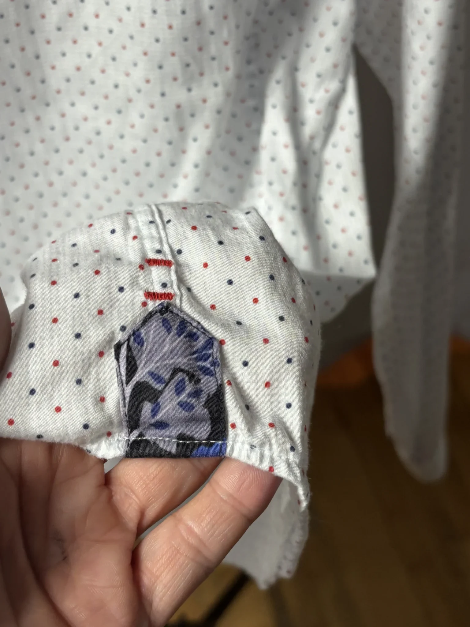 Image for Chemise habillée premium Au Noir - Blanche à micro-pois - Taille 5 / xl