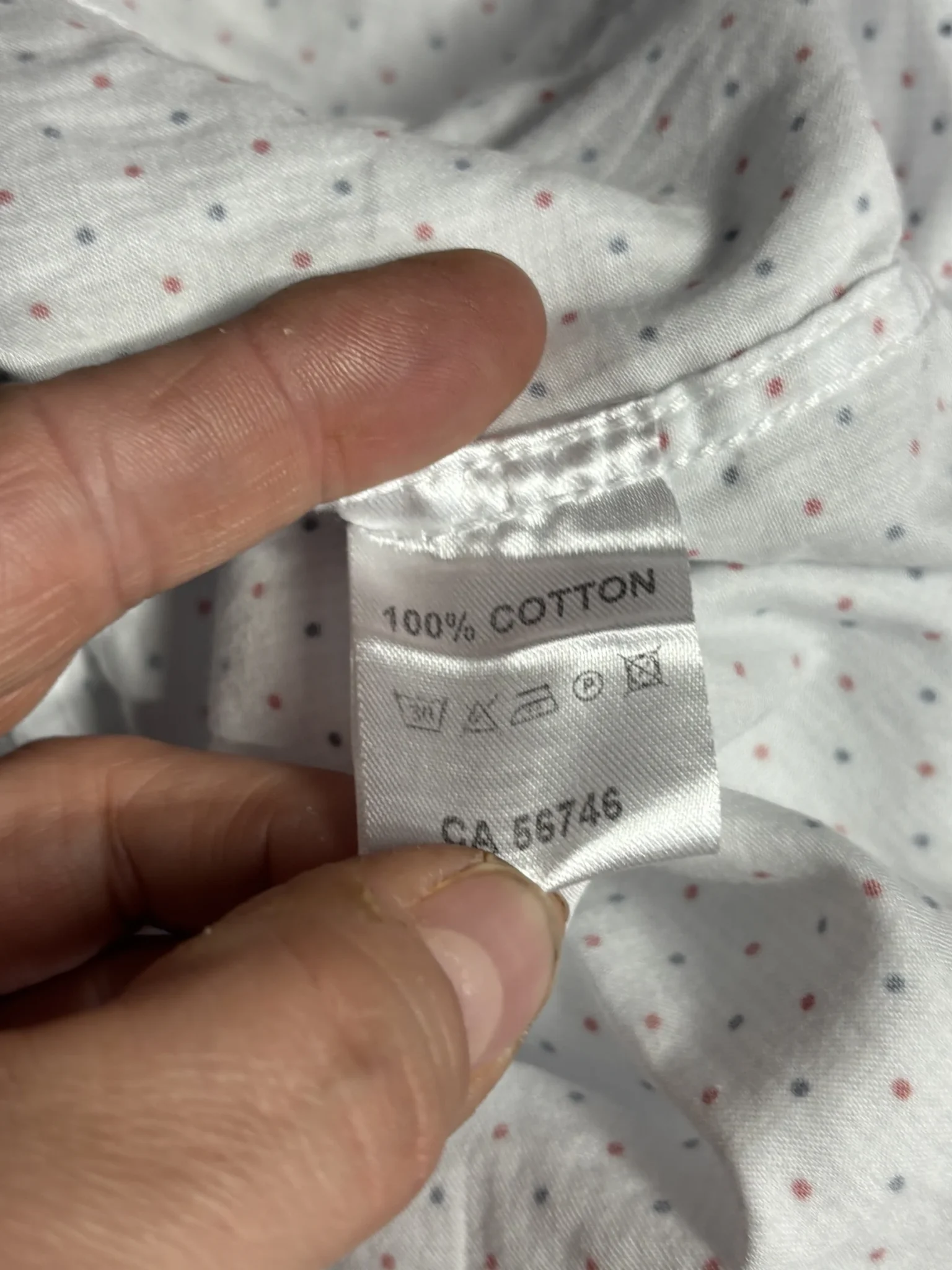 Image for Chemise habillée premium Au Noir - Blanche à micro-pois - Taille 5 / xl